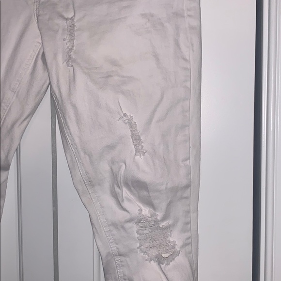 White Ripped Jeans - Picture 3 of 5